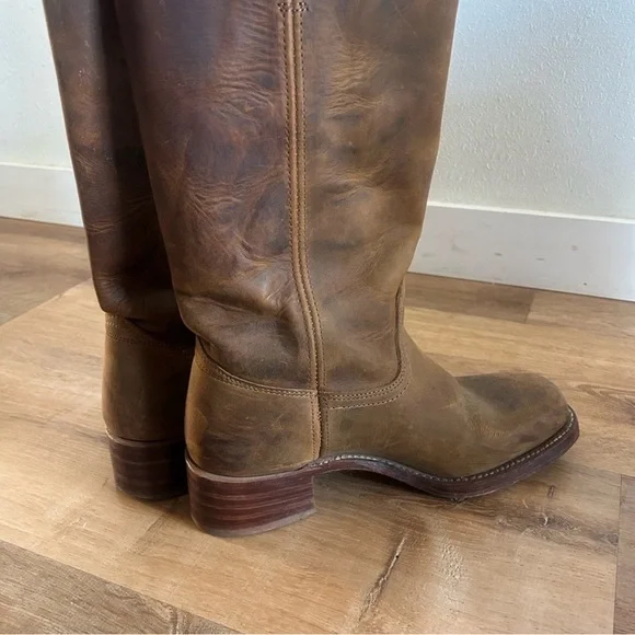 Frye Tan Leather Boots - Picture 7 of 8